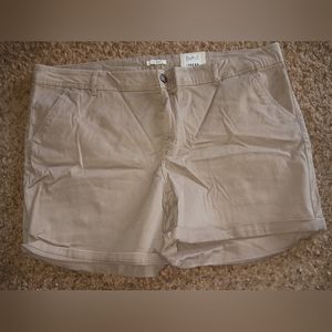 NWT Mauricez Plus Size 22W Khaki Shorts